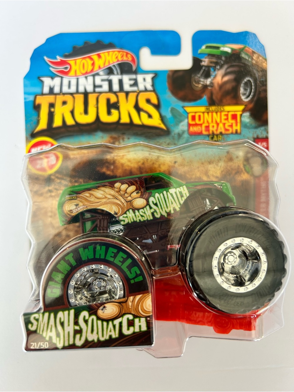Hot Wheels Smash Squatch Monster Truck – Green